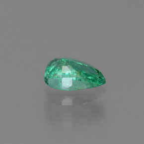 Émeraude vert naturelle en forme de poire, 0,41 ct, VS-SI