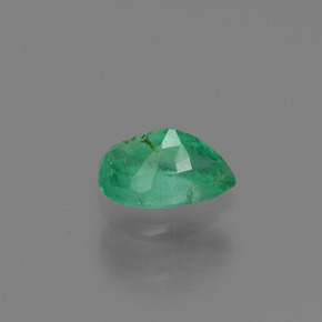 Émeraude vert naturelle en forme de poire, 0,42 ct, SI