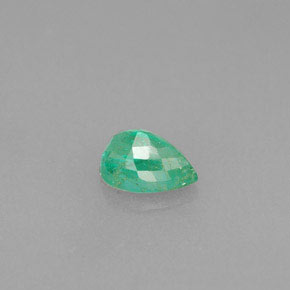 Émeraude vert naturelle en forme de poire, 0,42 ct, VS-SI
