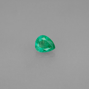 Émeraude Vert naturelle En forme de poire, 0.32 ct, SI