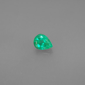 Émeraude Vert naturelle En forme de poire, 0.27 ct, VS-SI