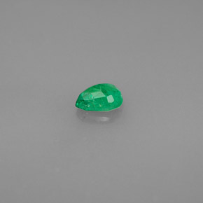 Émeraude vert naturelle en forme de poire, 0,30 ct, VS-SI