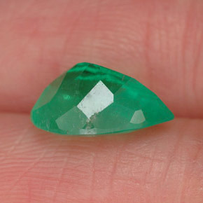Émeraude vert naturelle en forme de poire, 2,22 ct, VS-SI