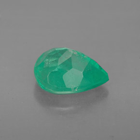 Émeraude vert naturelle en forme de poire, 1,58 ct, VS-SI