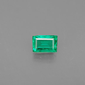 Émeraude vert naturelle baguette, 0,33 ct, VS-SI
