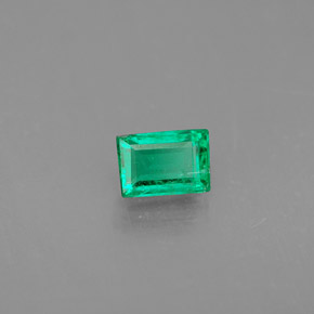 Émeraude vert naturelle baguette, 0,33 ct, VS-SI