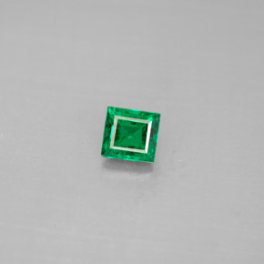 Émeraude vert naturelle baguette, 0,40 ct, VS-SI