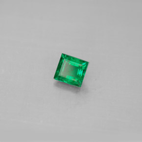 Émeraude vert naturelle baguette, 0,40 ct, VS-SI