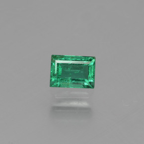 Émeraude vert naturelle baguette, 0,34 ct, VS-SI