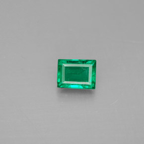Émeraude vert naturelle baguette, 0,30 ct, VS-SI