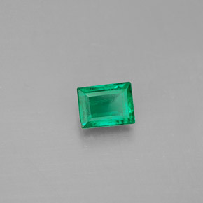 Émeraude vert naturelle baguette, 0,30 ct, VS-SI