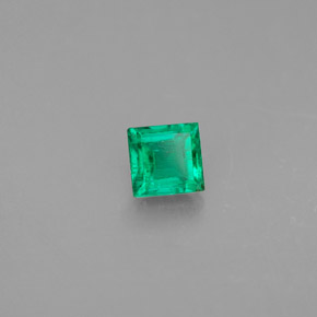 Émeraude Vert naturelle Carré, 0.28 ct, VS