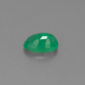 Émeraude vert naturelle coupe ovale, 0,49 ct, SI-I1
