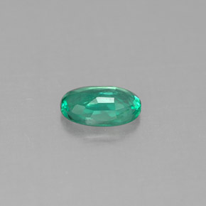 Émeraude vert naturelle coupe ovale, 0,39 ct, SI-I1