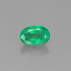 Émeraude vert naturelle coupe ovale, 0,50 ct, SI-I1