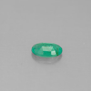 Émeraude vert naturelle coupe ovale, 0,38 ct, SI-I1