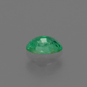 Émeraude vert naturelle coupe ovale, 0,41 ct, SI-I1