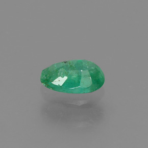 Émeraude vert naturelle coupe ovale, 0,45 ct, SI-I1