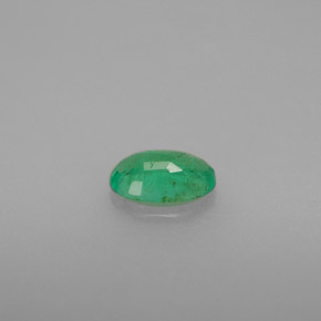 Émeraude vert naturelle coupe ovale, 0,42 ct, SI-I1