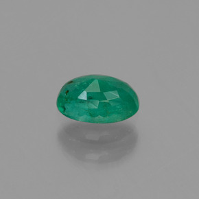 Émeraude vert naturelle coupe ovale, 0,51 ct, SI-I1