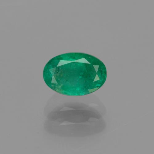Émeraude vert naturelle coupe ovale, 0,46 ct, SI-I1