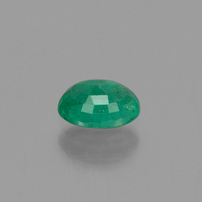 Émeraude vert naturelle coupe ovale, 0,46 ct, SI