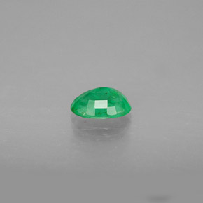 Émeraude vert naturelle coupe ovale, 0,39 ct, SI