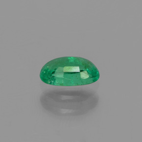 Émeraude vert naturelle coupe ovale, 0,46 ct, SI