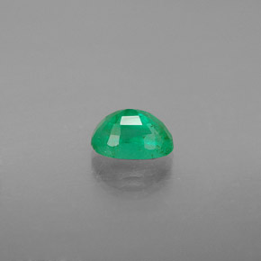 Émeraude vert naturelle coupe ovale, 0,58 ct, SI