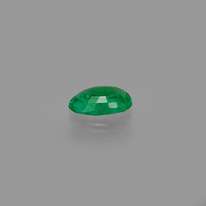 Émeraude vert naturelle coupe ovale, 0,40 ct, SI