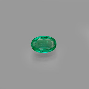 Émeraude vert naturelle coupe ovale, 0,38 ct, SI