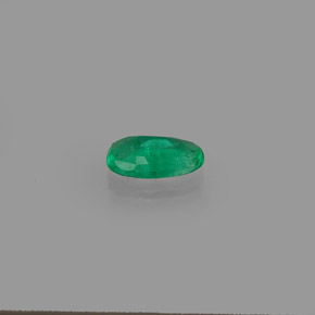Émeraude vert naturelle coupe ovale, 0,38 ct, SI