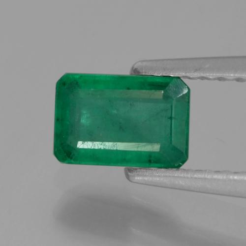 Émeraude vert naturelle taille émeraude, 0,57 ct, SI-I1