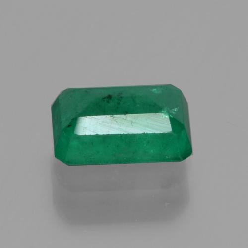 Émeraude vert naturelle taille émeraude, 0,57 ct, SI-I1