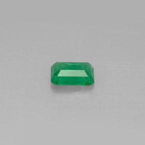 Émeraude vert naturelle taille émeraude, 0,46 ct, SI-I1
