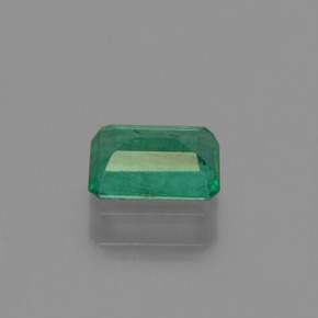 Émeraude vert naturelle taille émeraude, 0,53 ct, SI-I1