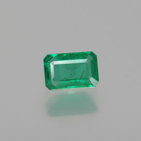 Émeraude vert naturelle taille émeraude, 0,47 ct, SI-I1