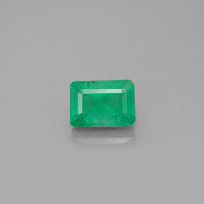 Émeraude vert naturelle taille émeraude, 1,22 ct, VS-SI