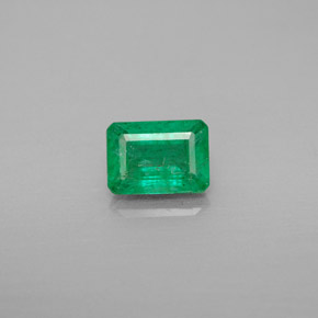 Émeraude vert naturelle taille émeraude, 0,92 ct, VS-SI