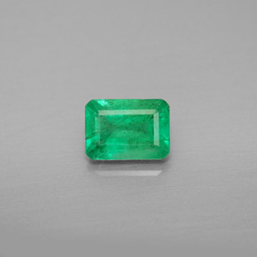 Émeraude vert naturelle taille émeraude, 0,99 ct, VS-SI