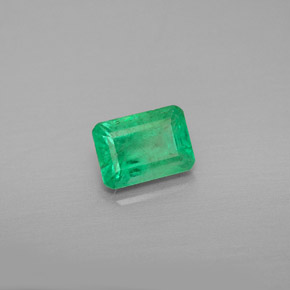 Émeraude vert naturelle taille émeraude, 0,99 ct, VS-SI