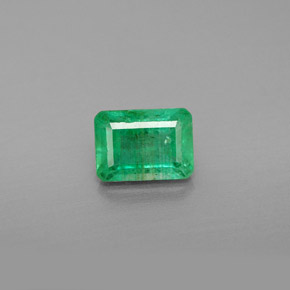 Émeraude vert naturelle taille émeraude, 1,13 ct, VS-SI