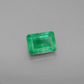 Émeraude vert naturelle taille émeraude, 1,13 ct, VS-SI