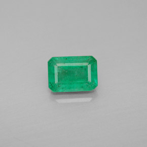 Émeraude vert naturelle taille émeraude, 1,08 ct, VS-SI