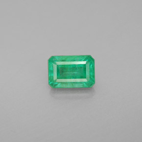 Émeraude vert naturelle taille émeraude, 1,03 ct, SI