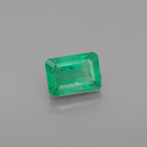 Émeraude vert naturelle taille émeraude, 1,13 ct, SI