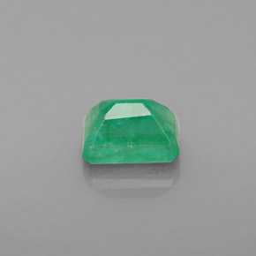 Émeraude vert naturelle taille émeraude, 1,13 ct, SI