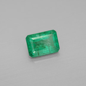 Émeraude vert naturelle taille émeraude, 1,03 ct, SI
