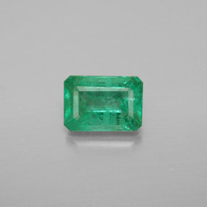 Émeraude vert naturelle taille émeraude, 0,96 ct, VS-SI