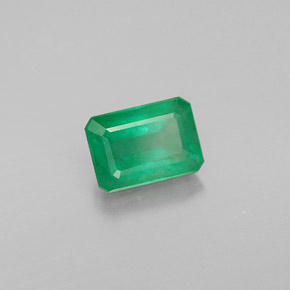 Émeraude vert naturelle taille émeraude, 1,01 ct, VS-SI